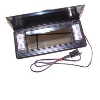 1979 - 1982 Mirror, lighted vanity attaches to right sunvisor (black color)