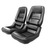 Seat Cover Set, 100% leather (4" side bolsters)