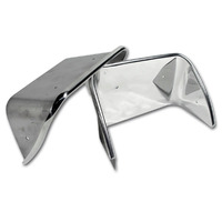 1970 - 1973 Bezel, pair exhaust tip replacement polished stainless steel (on body)
