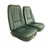 1969 Seat Cover Set, vinyl with comfortweave inserts as original for standard interiors