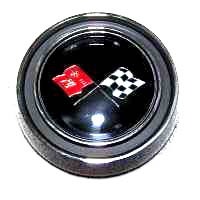 1965 - 1966 Horn Button with Emblem (Standard Column)