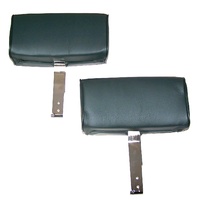 1966 Headrest Assemblies, pair seatback with replacement leather covers
