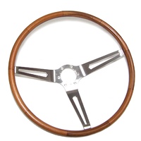 Corvette Steering Wheel, teakwood (reproduction)