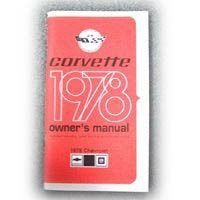 Corvette Manual, owners (without Pace Car option)