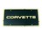 Thumbnail of Front License Plate - "Corvette" Lettered Black with Gold