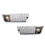 1971 Grille, pair front outer & park lamp housing