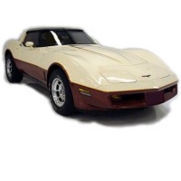 Corvette Decal Kit, exterior stripes (beige/bronze) "Bowling Green Edition"