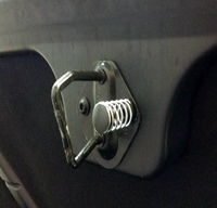 Corvette Popper Spring, rear hatch or trunk lid release lift assist (chrome)