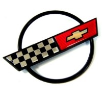 Corvette Gas Lid Door Emblem without Special Edition