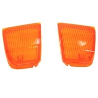 Corvette Lens, pair front parking / turn signal lamp (amber)
