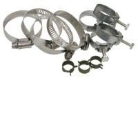 1973 - 1974 Clamp Set, 350 engine cooling hose (without air conditioning)