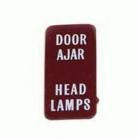 1975 - 1976 Lens, door ajar / headlamp warning lamp