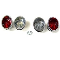 Corvette Lamp Assembly Set, rear taillight  (with reverse lamp option)
