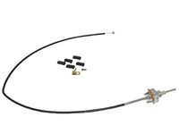 1966 - 1967 Cable, heater temperature control with blower motor speed switch (with air conditioning)