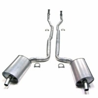 Corvette Exhaust System, aluminized 2-1/2" 427 (manual) larger replacement pipes than stock