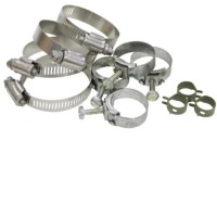 1973 - 1974 Clamp Set, 350 engine cooling hose (with air conditioning)