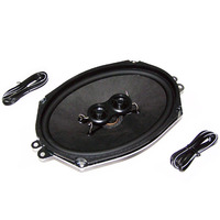 Corvette Speaker, dual 4 ohm voice coil "for use with modern hi-output stereo radios" (without air conditioning)