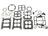 1959 - 1961 Rebuild Kit, Carter WCFB carburetor (dual 4 barrel - 2 kits required per car)
