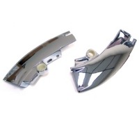 Corvette Moulding, pair windshield header upper corner (functional replacement)