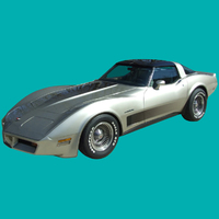 Corvette Decal Kit, complete exterior stripes with hood & side fader "Collectors Edition"