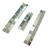 1968 - 1979E Hinge Set, rear compartment stainless steel (3 pc)