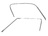 1963 - 1967 Channel, pair roof side drip rail (coupe)