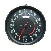 Corvette Tachometer, engine RPM gauge (427 w/390 or 400hp)  5600 redline 