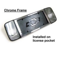 Corvette Rear License Plate Frame - Chrome