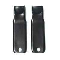 Corvette Sleeve, pair inner seatbelt buckle cover (Black) 7 3/4"