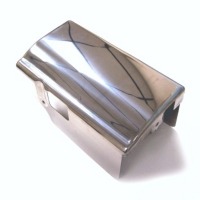 Corvette Shielding, upper ignition wire polished stainless steel cover  