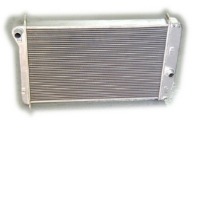 Corvette Radiator, aluminum "Direct Fit" super-cool (automatic with engine oil cooler on left side)