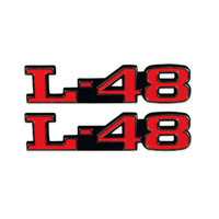1973 - 1979 Hood "L48" Emblems (Pair)