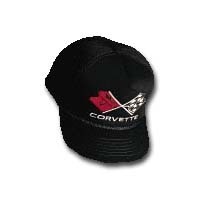 Corvette Hat, Crossflags Corvette Cap Black