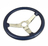 1977 - 1982 Steering Wheel, leather wrapped  with "Chrome" spokes