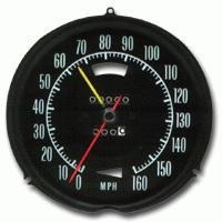 Corvette Speedometer, with speed warning