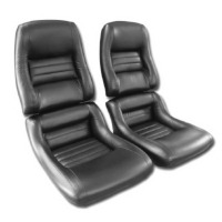 1982 Seat Cover Set Mounted on Foam, replacement 100% leather without Collectors Edition