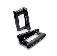 Corvette Bezel, pair outer door handle / pad (black unpainted)