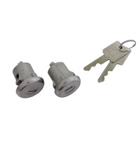 Corvette Cylinder, pair door lock with keys (square keys)