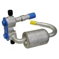 Corvette Fitting, air conditioning compressor with muffler (327 engine)