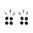 Thumbnail of Fastener Set, front dash speaker mounting