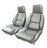 1984 - 1988 Seat Cover Set Mounted on Foam, replacement leatherette [standard]