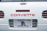 Corvette C4 Rear Bumper Red Urethane Letter Set