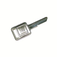 1977 Key Blank, square "E" groove (ignition & door locks)