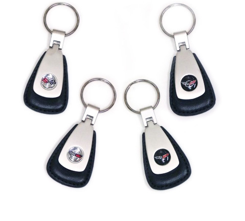 2014 - 2019 Corvette Leather Key Fob With C7 Corvette ...