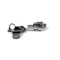 Corvette Plate, pair windshield header roof pin guide  (coupe or convertible)