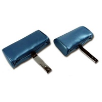 1967 Headrest Assemblies, pair seatback with replacement leather covers