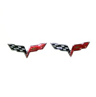Corvette Aftermarket Emblem (Self Adhesive) - C6 Flags