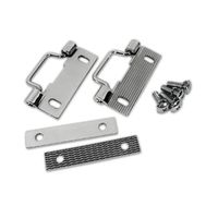 1956 - 1960 Plate Kit, pair softtop rear latch catch with swing hooks