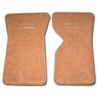 Corvette Floor Mat, pair front carpeted with Die-Electric logo (Automatic with cut pile carpet)