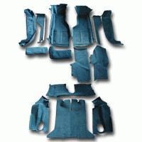 1988 - 1989 Carpet, complete set coupe replacement (poly back)